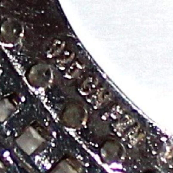 Sterling Silver Cubic Zirconia Heart Necklace 18 Inches - Picture 6 of 7